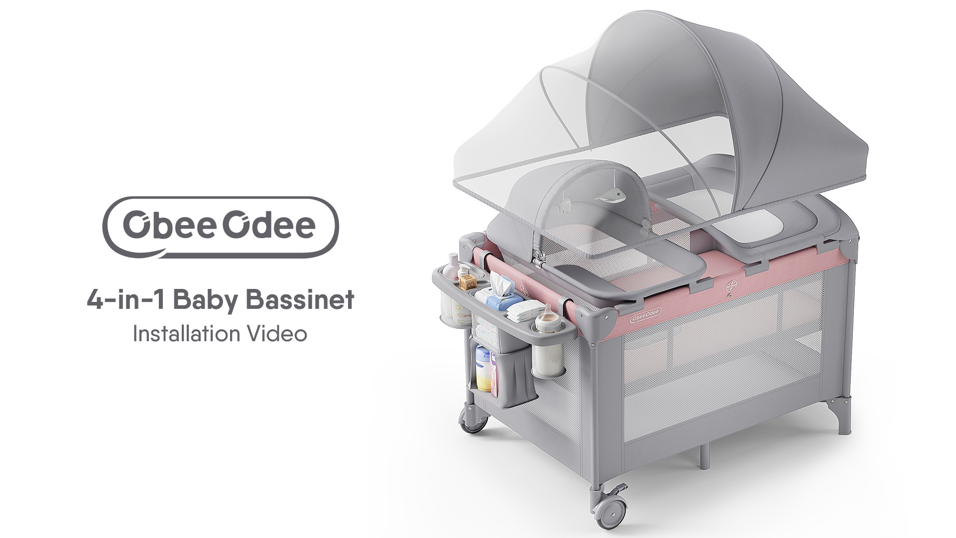 Amazon.com : Obee Odee 4-in-1 Baby Bassinet with Playard, Sleeper