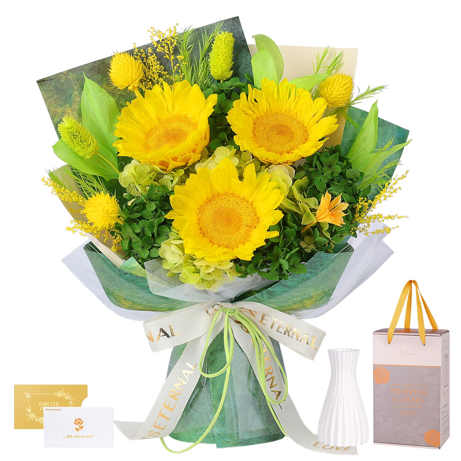 Hanameguri Preserved Sunflower Bouquet