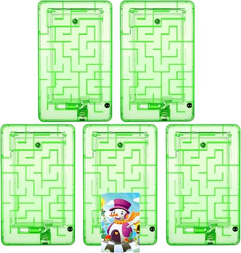 Miniatura 11 de Skylety Caja de Rompecabezas de Dinero de 5 Piezas, Caja de Tarjeta de Regalo, Soporte de Tarjeta de Rompecabezas de Plástico, Divertido Laberinto