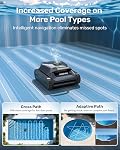 (2026 New) Gosvor Pool Vacuum Robot LiteVac G1, Wall & Waterline & Platform, 15.2 lbs Ultra-Lightweight, Up to 200-Min Runtime, Double Filtration, Smart Navigation & App, for Pools up to 2153 sq.ft