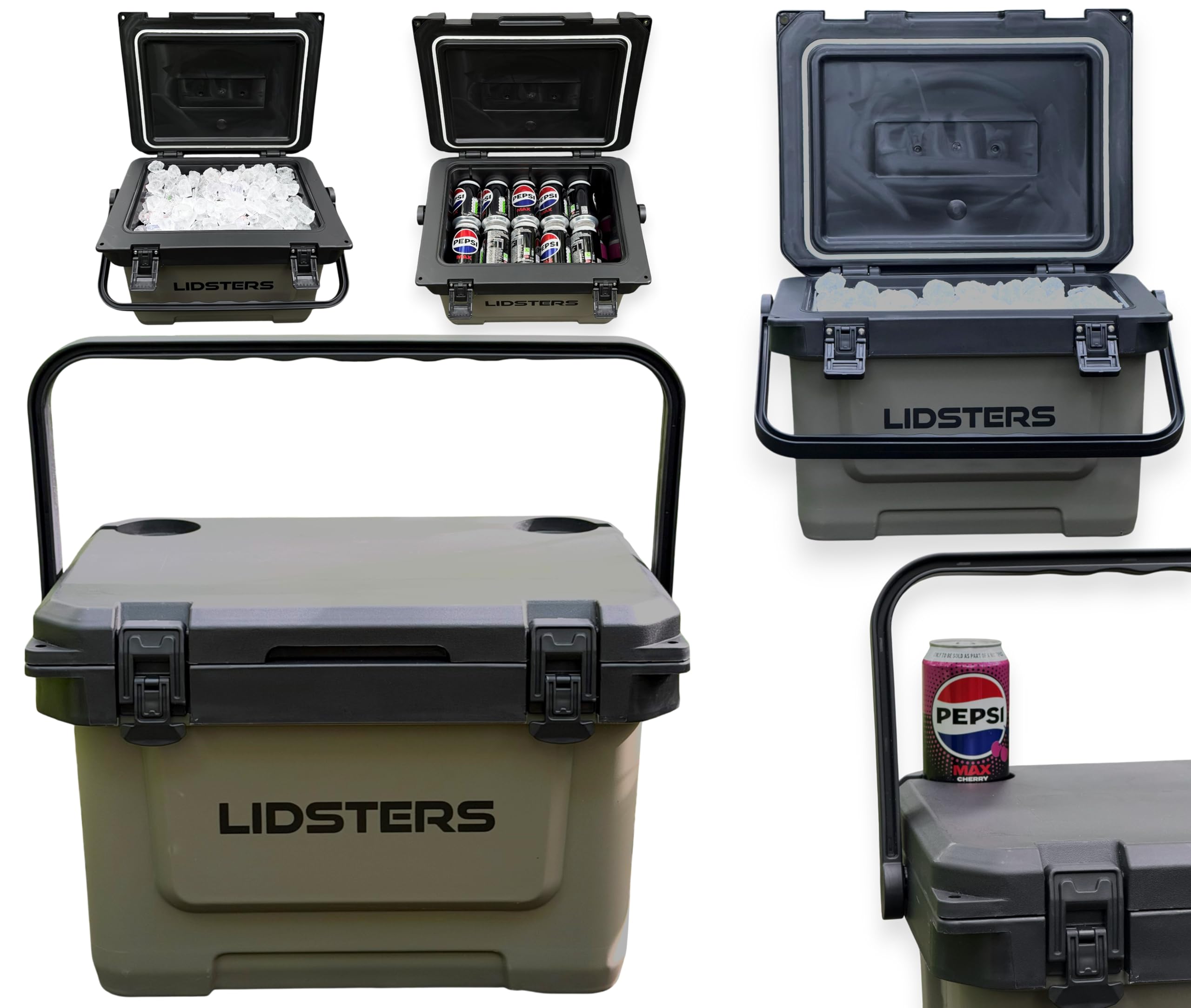 NEW Lidsters Fishing 22L Ice Cooler Box Fits 30 Cans Carp Tackle Camping Gear