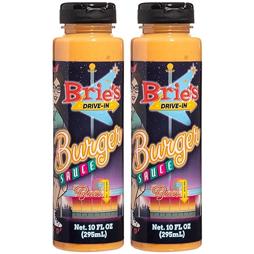 Brie's Drive-In Salsas originales (botellas de 10 onzas) (salsa secreta de hamburguesa)