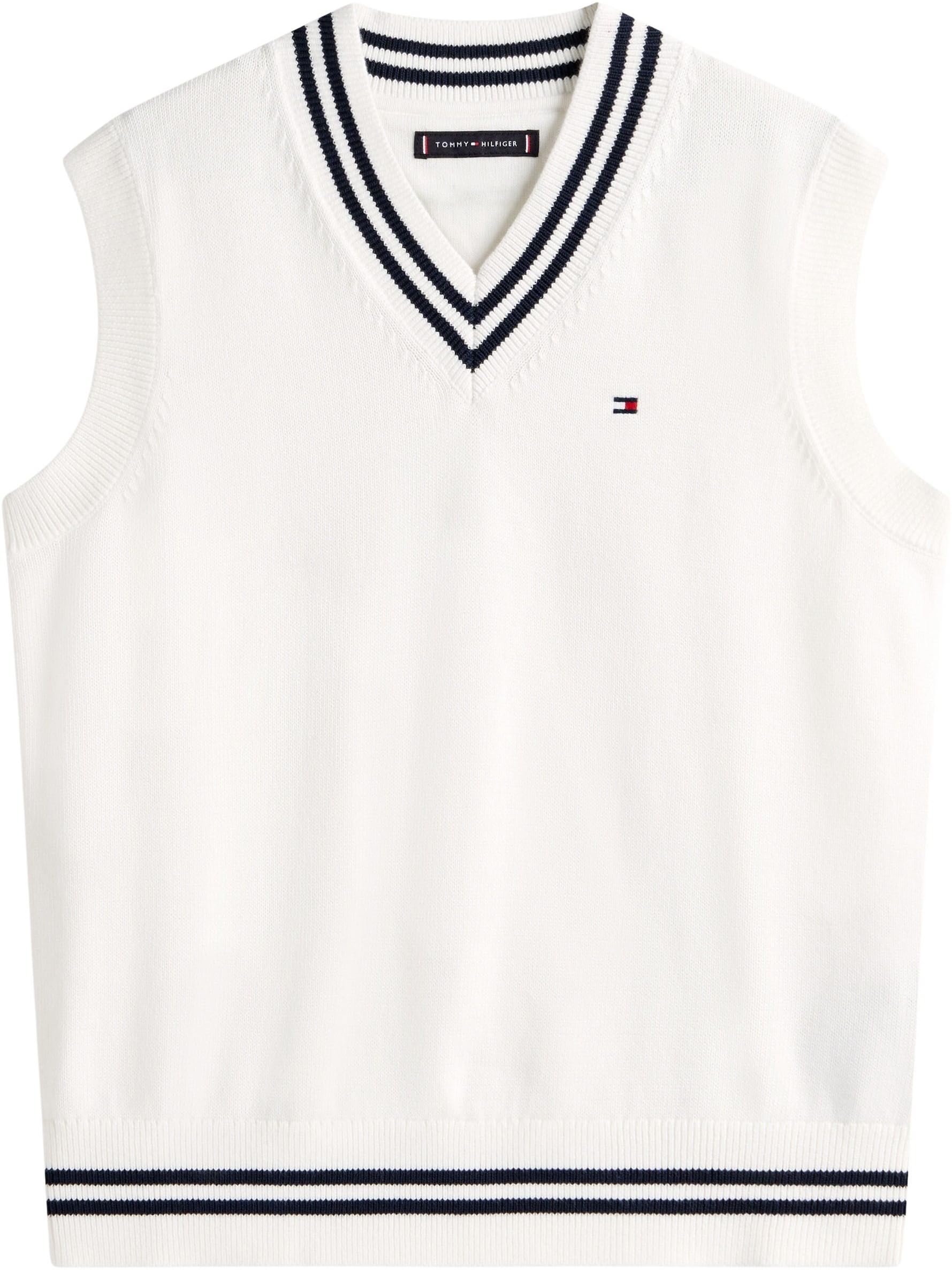 Tommy Hilfiger Varsity Rib V-Neck Vest Kb0kb10426 Suéteres Niños (Pack de 1)