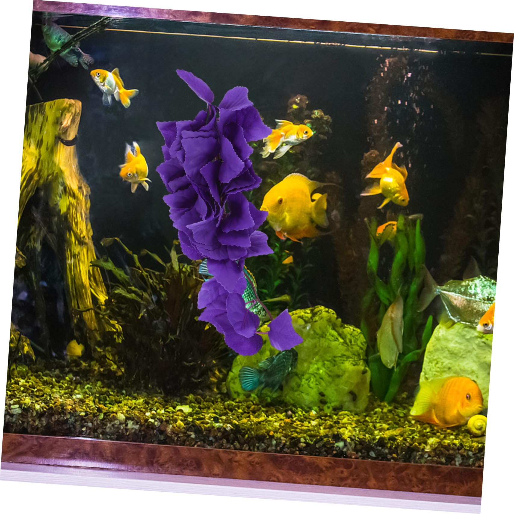 CIYODO Terrarium Simulation Plant Vine Plastic Climbing Vine for Reptile Tanks Fish Tank Decoration Easy to Clean Habitat Accessory