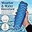Boat Dock Lines, 1/2 Inch Braided Nylon Rope, 25 ft Mooring Marine Docking Lines with Loop, Blue, 2 Pack