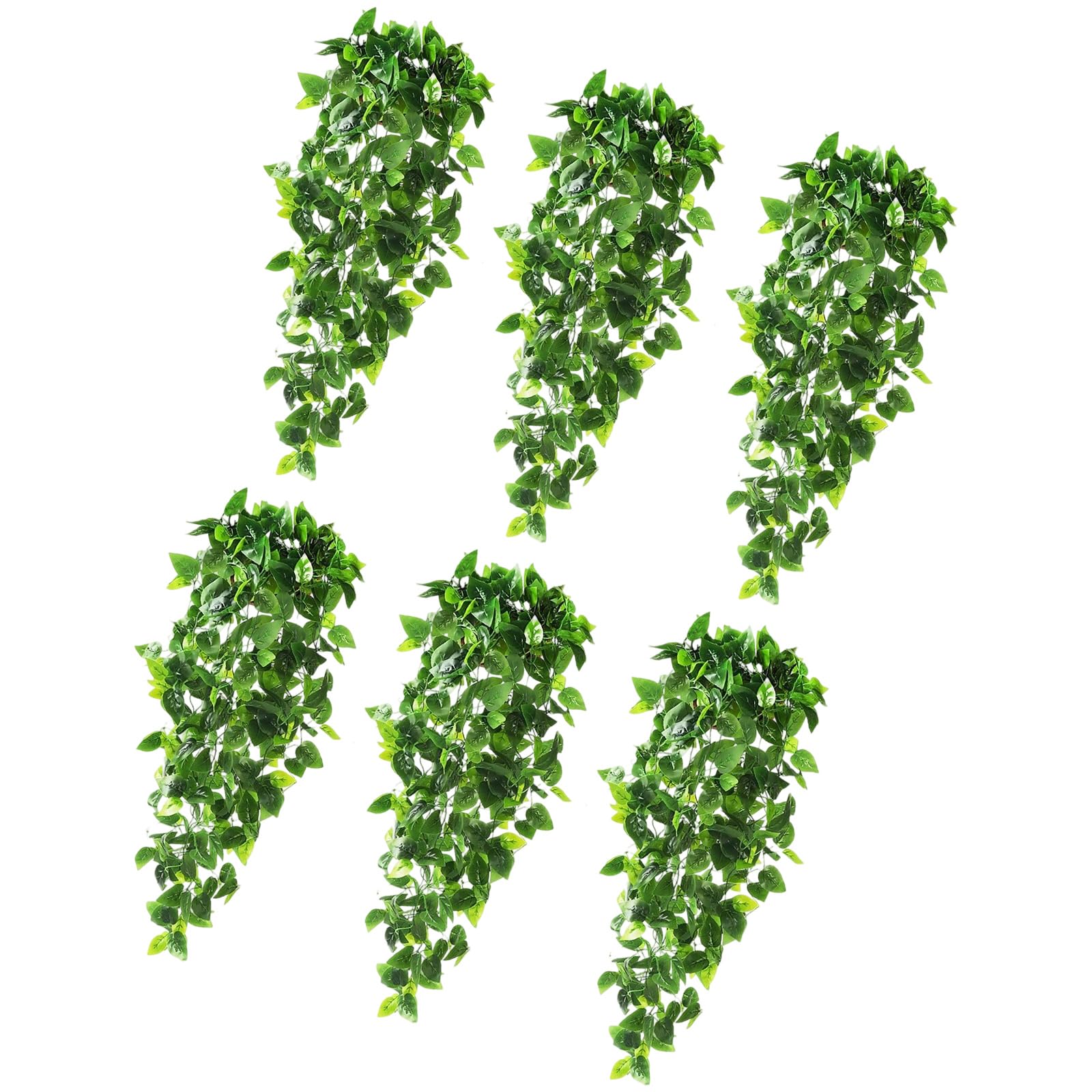 Piceioep Of 6 Artificial Hanging Foliages for Interior Decorations Realistic Alternative for Home Enhancement Realistic Climbers