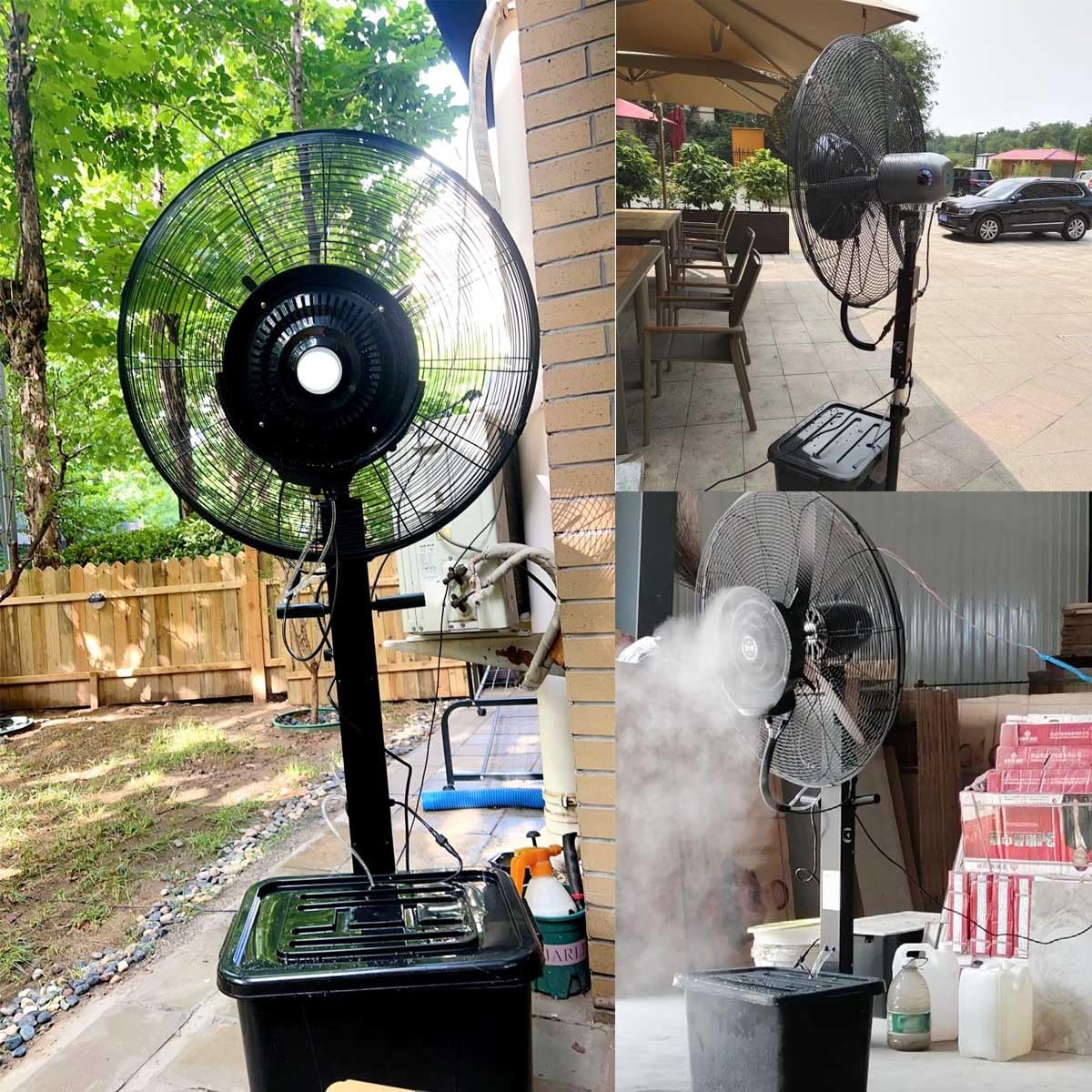 Amazon.com: CSXCQM Misting Fan, 3 Cooling Speeds Large Pedestal
