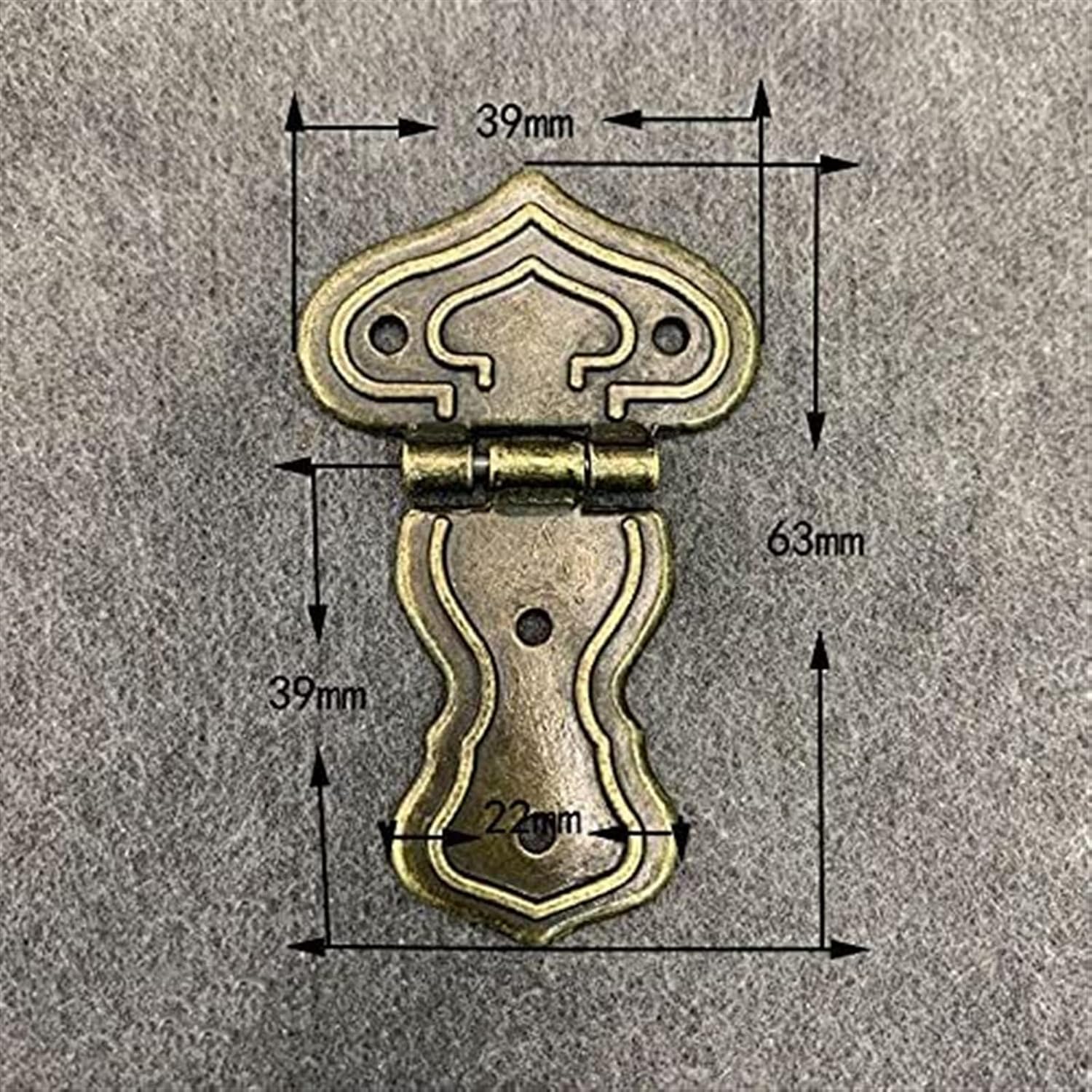 Retro Door Hinges, self locking folding hinges ,Butt Hinges,Door Hinge Hardware, Door Hinge 2 Pcs Door Hinges Antique Bronze Cabinet Drawer Jewelry Wood Box DIY Decorate Hinge Furniture Connectors wit
