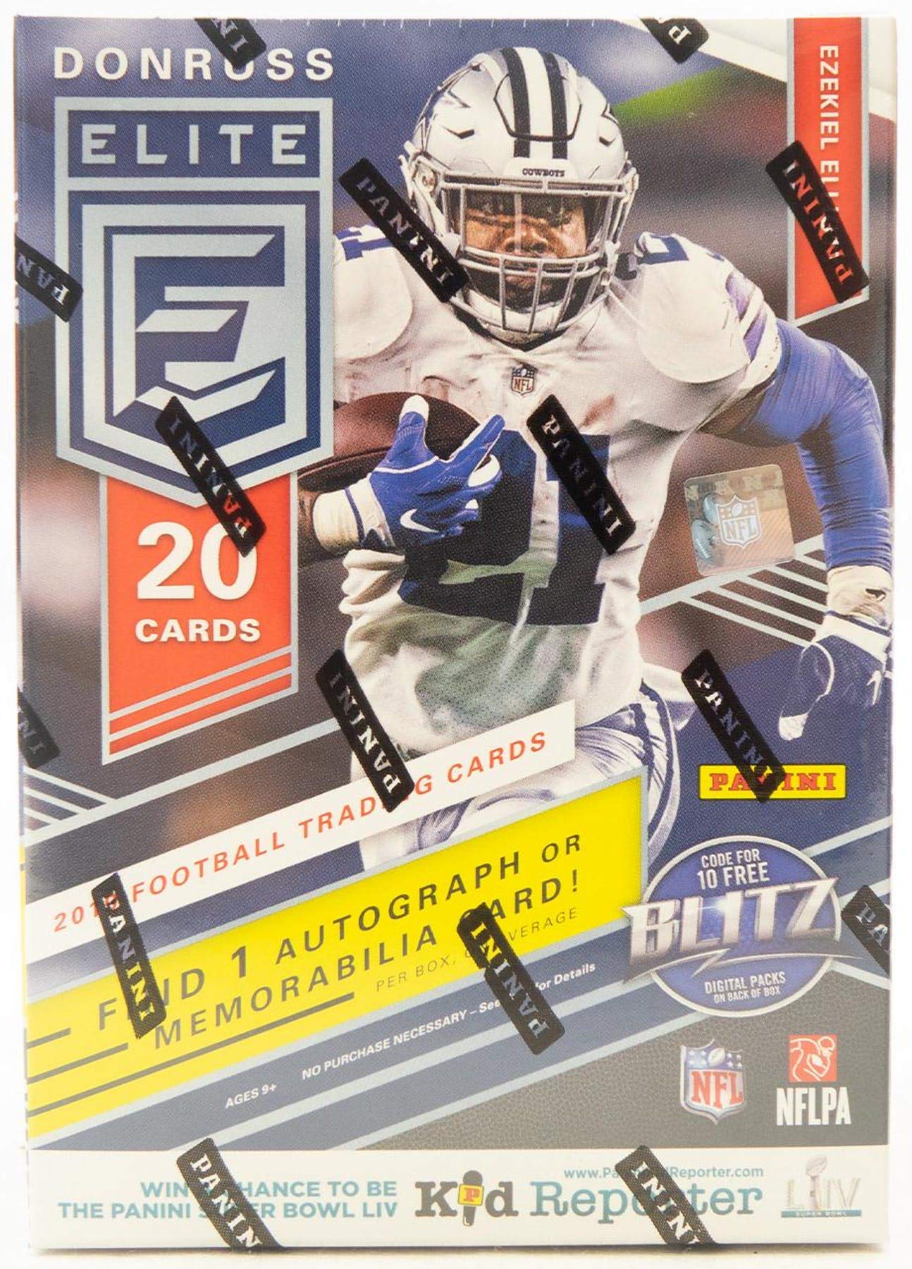 2019 Panini Elite Football Factory Sealed Blaster Box - 1 Autograph or Memorabilia Card Per Box - Ch