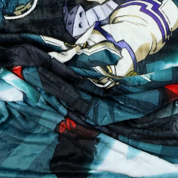 My Hero Academia Izuku Midoriya Soft Plush Lightweight Throw Blanket 45 X 60