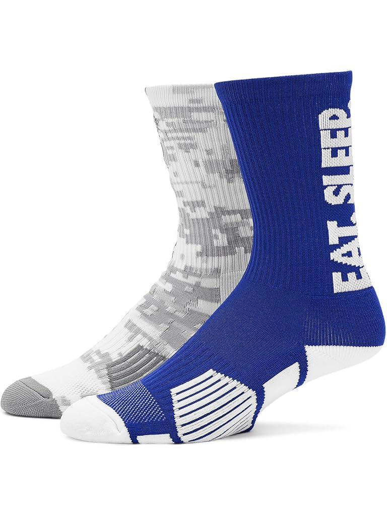 Multi Chalktalk Sports Guys Lacrosse Woven Mid-Calf Sock Set - Lax All Day