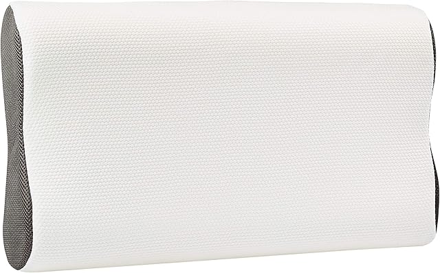 Amazon Basics Contour Memory-Foam Neck-Support Pillow - 60 x 35 x 11/7/11 cm