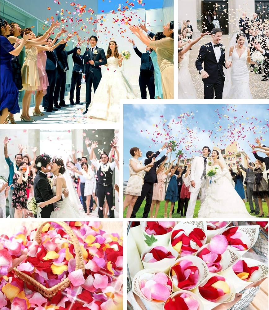 Amazon｜XPデザイン フラワーシャワー 結婚式ブーケ 造花 花びら