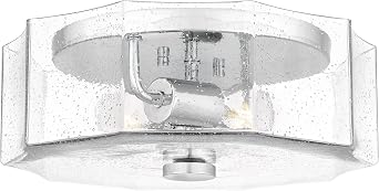 Quoizel Kaplan 2-Light Polished Chrome Flush Mount Light