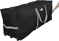 Vista 10 de ProPik Bolsa de Almacenamiento Rodante para Árbol de Navidad, Se Adapta a Árboles Desmontados de hasta 9 Pies de Altura, 28" A x 16.5" An x 60" L