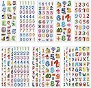24 Sheets(300+) 3D Puffy Stickers for Toddlers Kids, Bulk Preschool Sticker Sheets for Reward, Craft, Scrapbooking (Number and Letter)