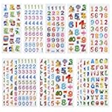 24 Sheets(300+) 3D Puffy Stickers for Toddlers Kids, Bulk Preschool Sticker Sheets for Reward, Craft, Scrapbooking (Number and Letter)