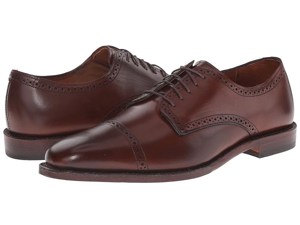 

Allen Edmonds Yorktown (Dark Chili Burnished Calf) Men's Lace Up Cap Toe Shoes, Brown