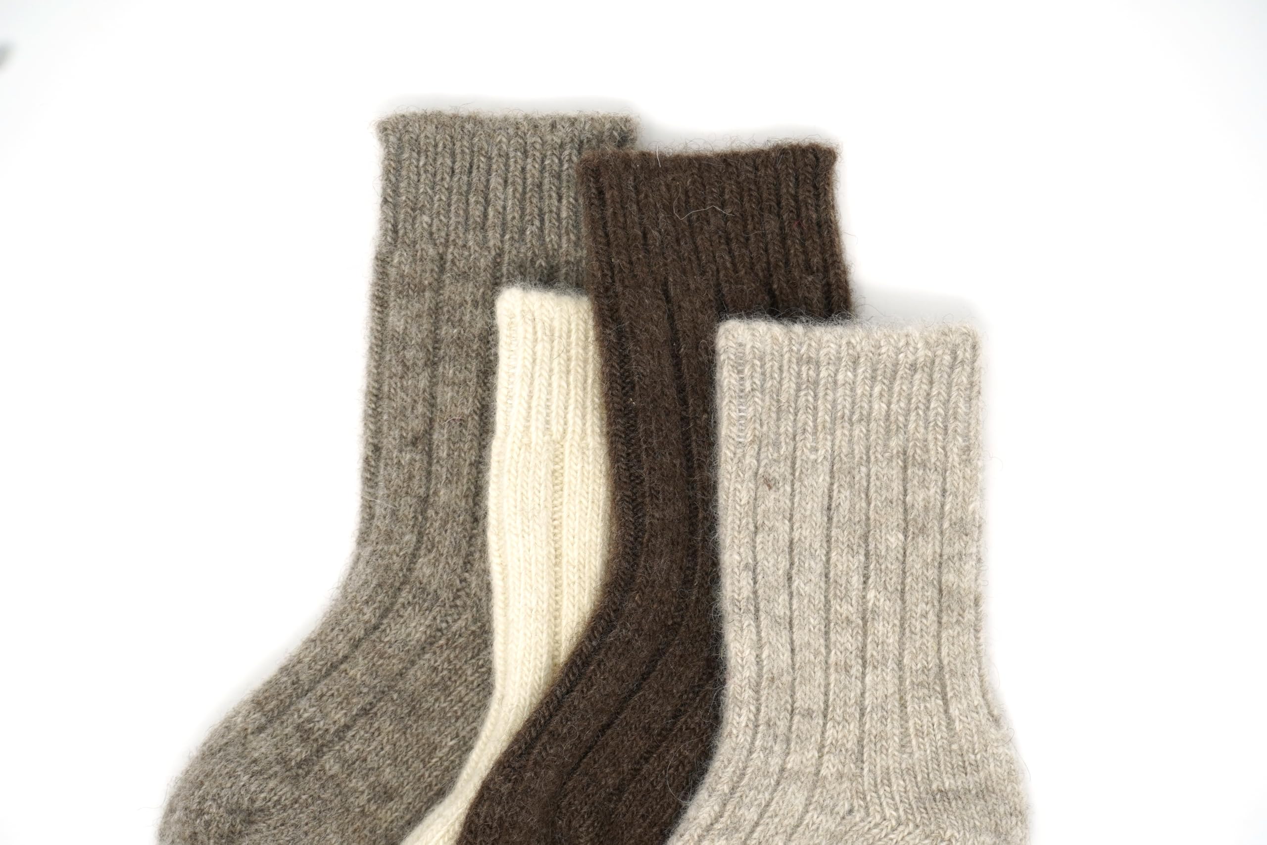 Kindersocken aus reiner Wolle – aus farbstofffreier mongolischer Bio-Schafwolle – weiche, gemütliche Winter-Essentials für kleine Kinder