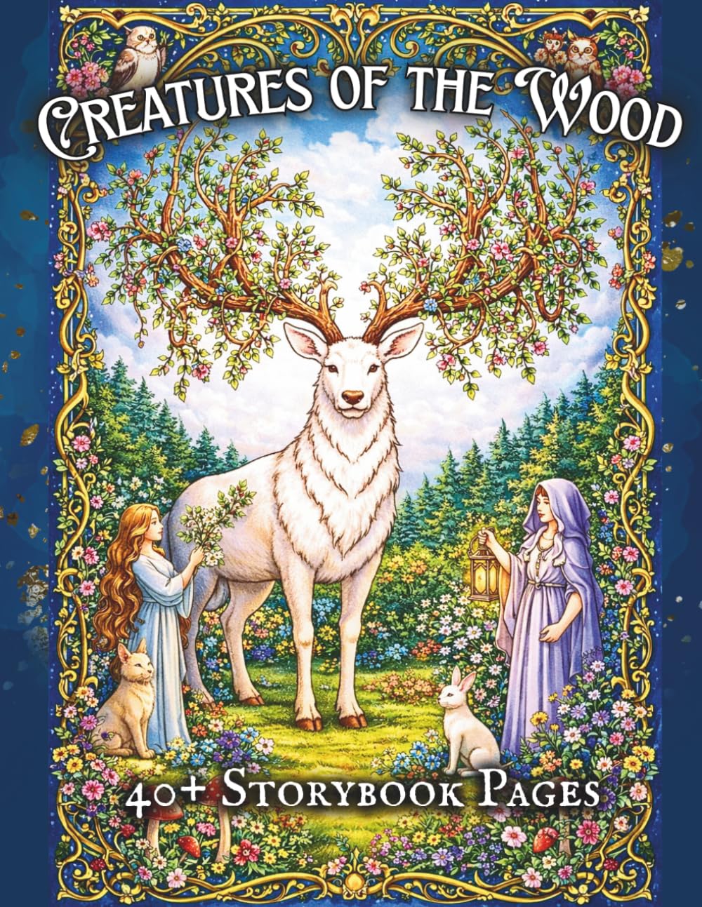 Creatures of the Wood: A Storybook Coloring Book of Woodland Creatures and Folkloric Beings (Storybook Realms Coloring Collection)