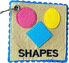 Cradle to Crayon - Shapes Flip Book for 1-3 Yrs | Flip flap book |Interactive Activities | Felt Quiet Book for Toddlers | Educational Toy for Kids | Early Learning | Ideal for Birthday Gifting