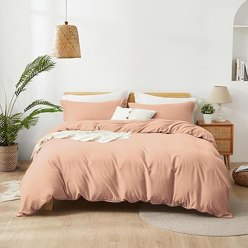 Miniatura 4 de ALAZURIA - Juego de funda de edredón de 3 piezas 100% microfibra prelavada, ultra suave, transpirable, hipoalergénica con cierre de cremallera (1