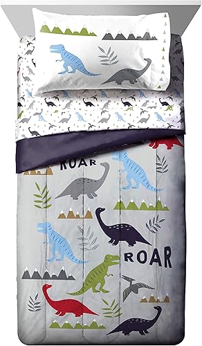 Vista 68 de Jay Franco Blippi & Meekah Trucks - Juego de edredón tamaño matrimonial, juego de sábanas y fundas de almohada de 7 piezas, color azul, juego