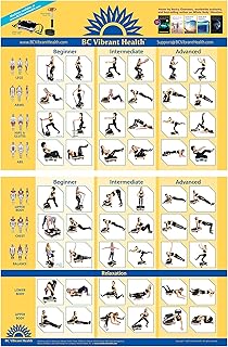 Full Body Vibration Poster Whole Body Vibration Plate Exercise Chart Workout Poster for Vibration Plate Exercise Machine