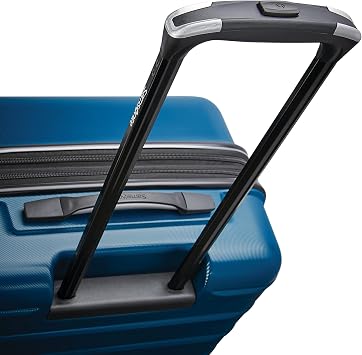 Samsonite Omni 2 Domestic Carry-On Luggage - 22x14x9 Airline-Approved - Features Expandable Polycarbonate Shell, 360 Wheels, TSA Lock - Lagoon Blue