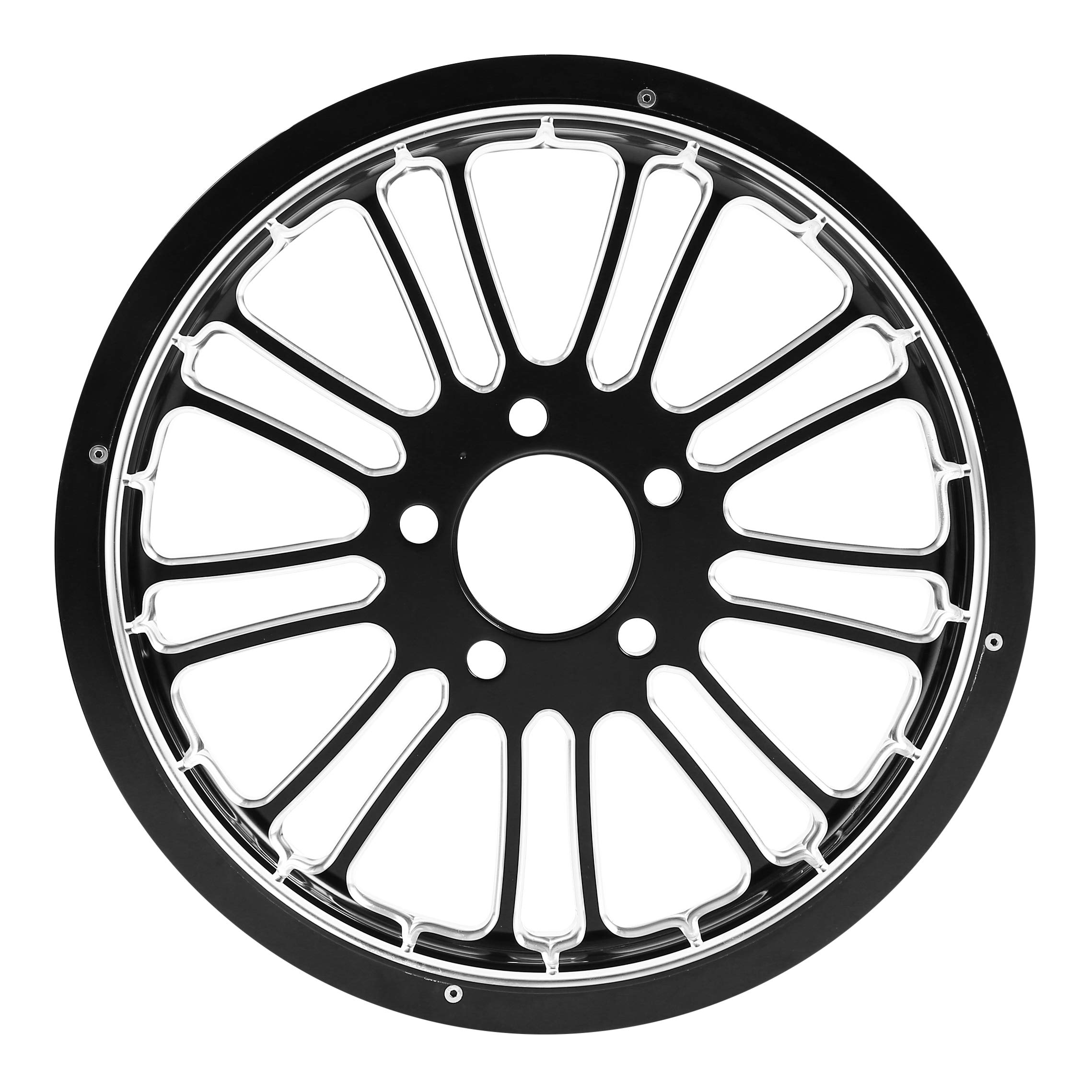 SLMOTO 18''x5.5'' Rear Wheel Belt Pulley Fit for Harley Touring Road King Road Street Electra Glide 2008-2020