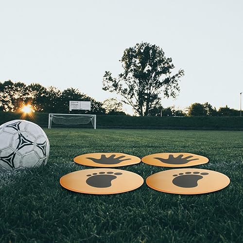 Miniatura 3 de Baluue 2 Pairs Soccer Training Markers Spot Markers Soccer Basketball Sports Speed Agility Training Signs Flat Field Cones