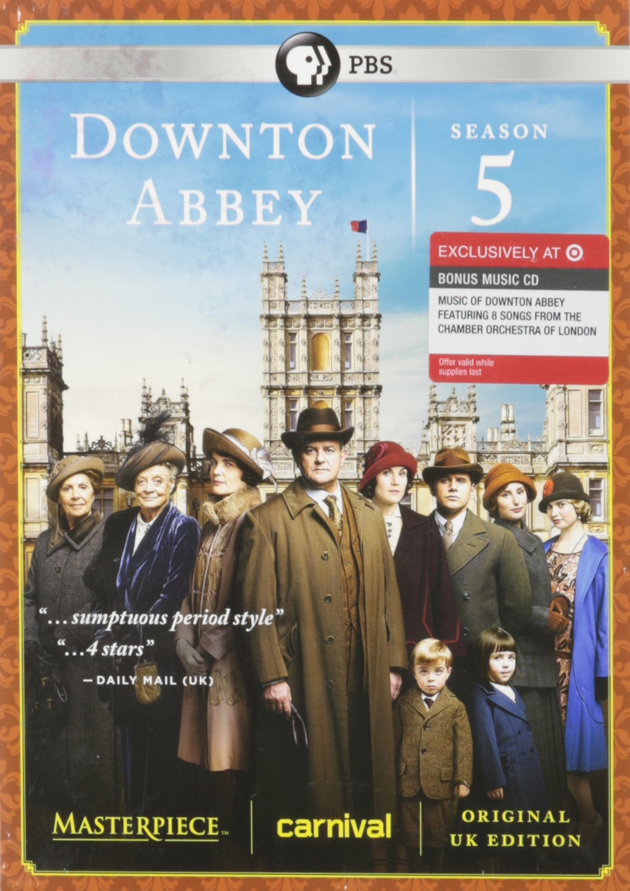 Masterpiece: Downton Abbey Season 5 Including a Bonus Music CD "The Music of Downton Abbey" {Limited Edition}
