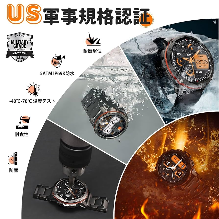 KOSPET TANK T3 Ultra スマートウォッチ　GPS 防水美品 Amazon.com: KOSPET Tank T3 Ultra GPS Smart Watch for Men