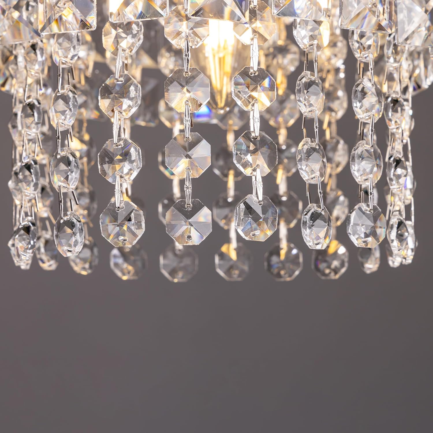 TOCHIC Modern Black Crystal Chandelier, 24" 11-Light Luxury Chandeliers Adjustable Hanging Light Fixture for Dining Living Room, Bedroom, Kitchen Island, Entryway, Staircase