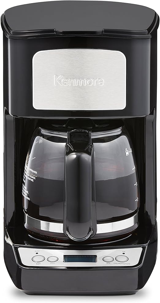 Kenmore 80509 5Cup Digital Coffee Maker in Black Home & Kitchen
