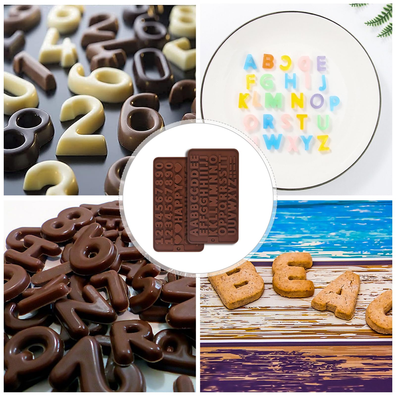 Stampi Per Cioccolatini Pasquali In Silicone - 4 Pezzi 3D Per Uova, Conigli, Pulcini - Foto 3