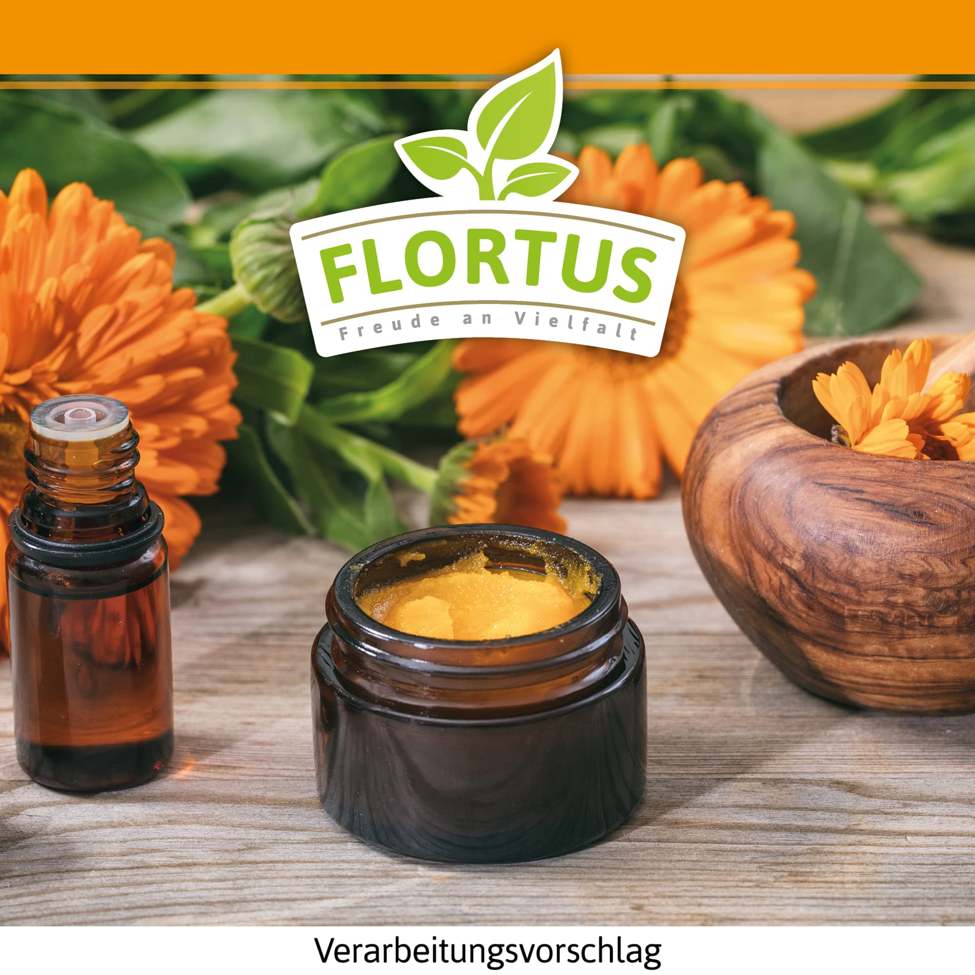 FLORTUS – Ringelblumen Samen Mischung 1kg Gelb-Orange zum Aussähen – Blumensamen für Bienenweide – Calendula officinalis Saatgut für bienenfreundliche Ringelblumen Pflanzen mit essbaren Blüten