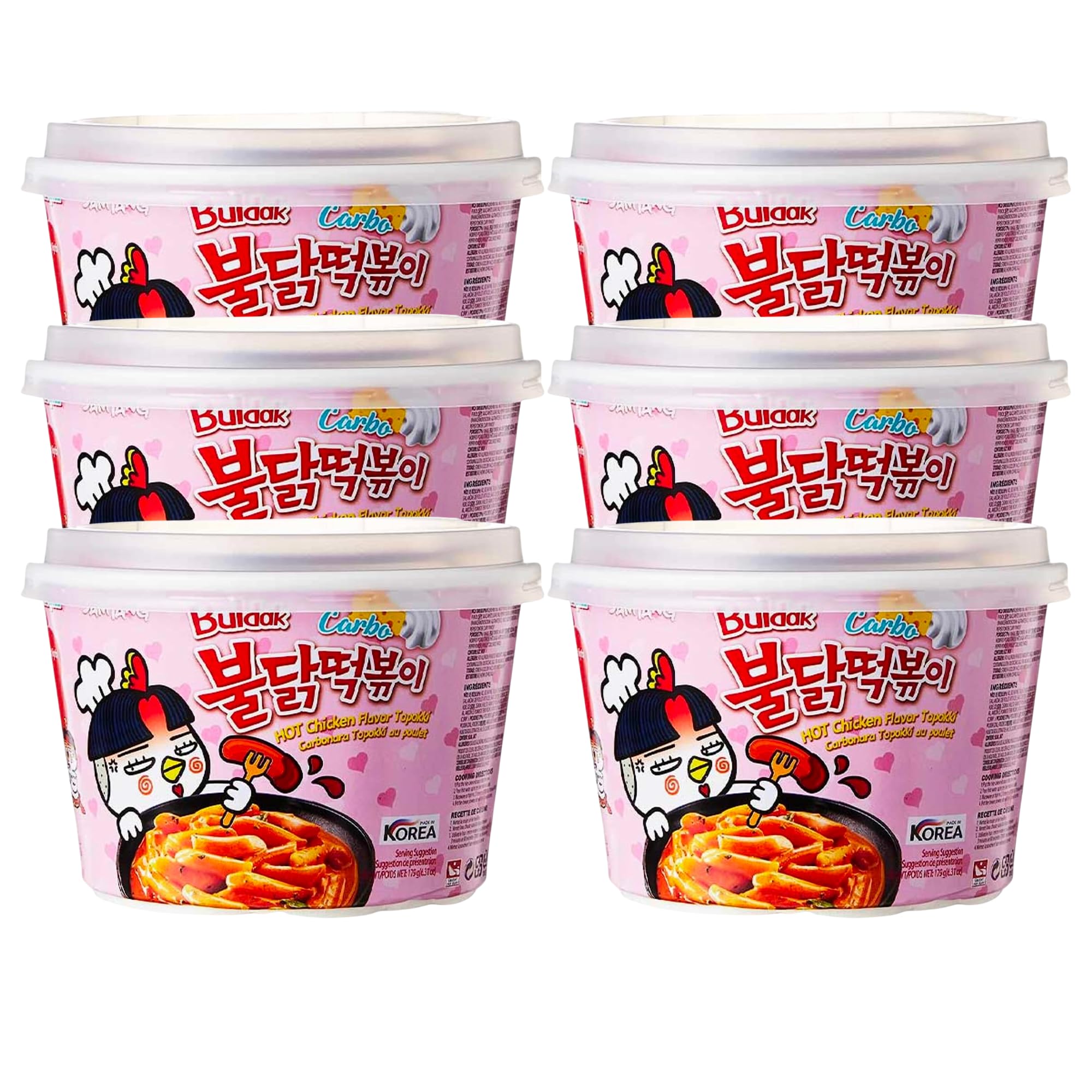 Buy Samyang Carbonara Tteokbokki 179g (Pack of 6) Hot Chicken Flavour