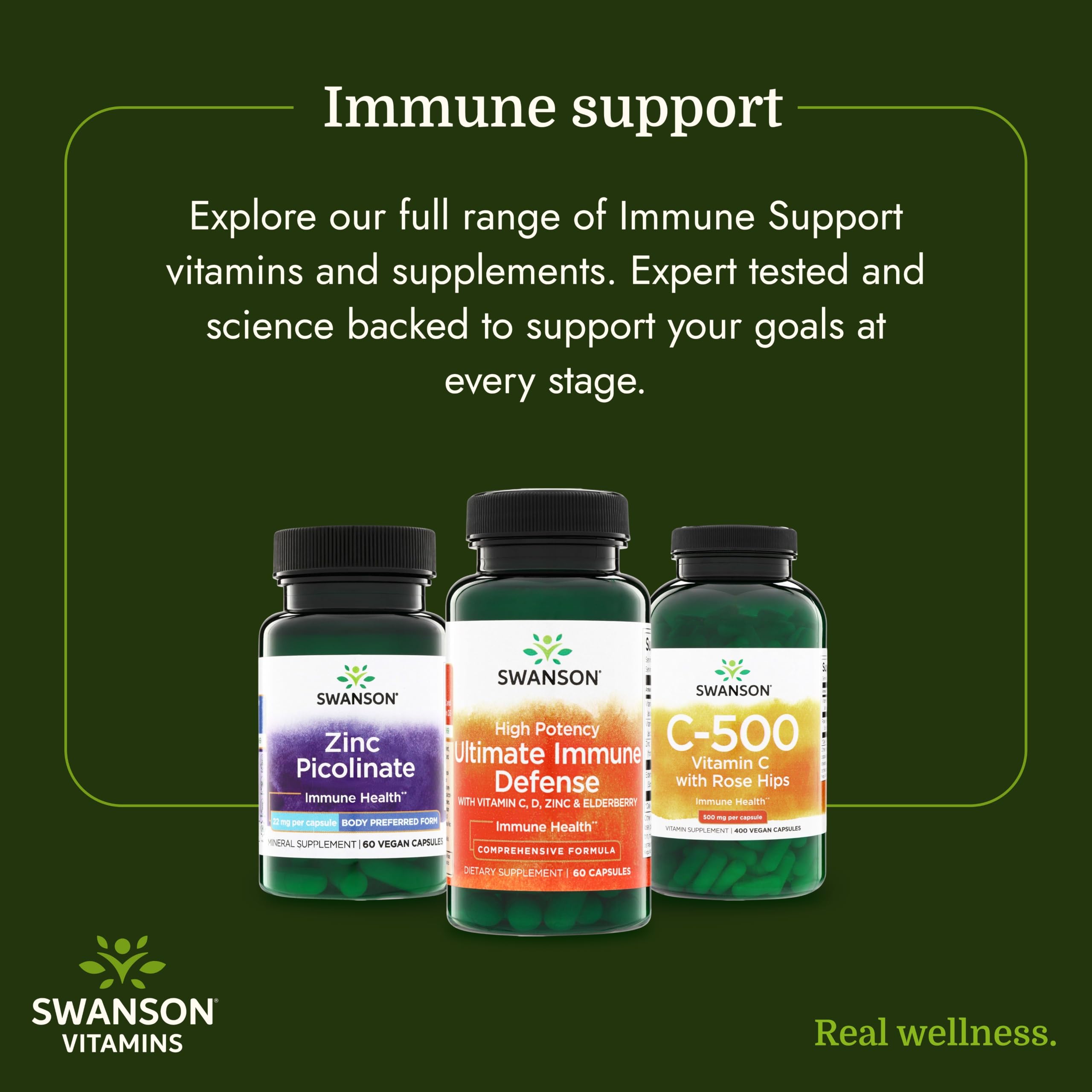 Swanson Ultimate Immune Defense with C, D, Zinc and Elderberry, 60 Capsules — Amazon image 6