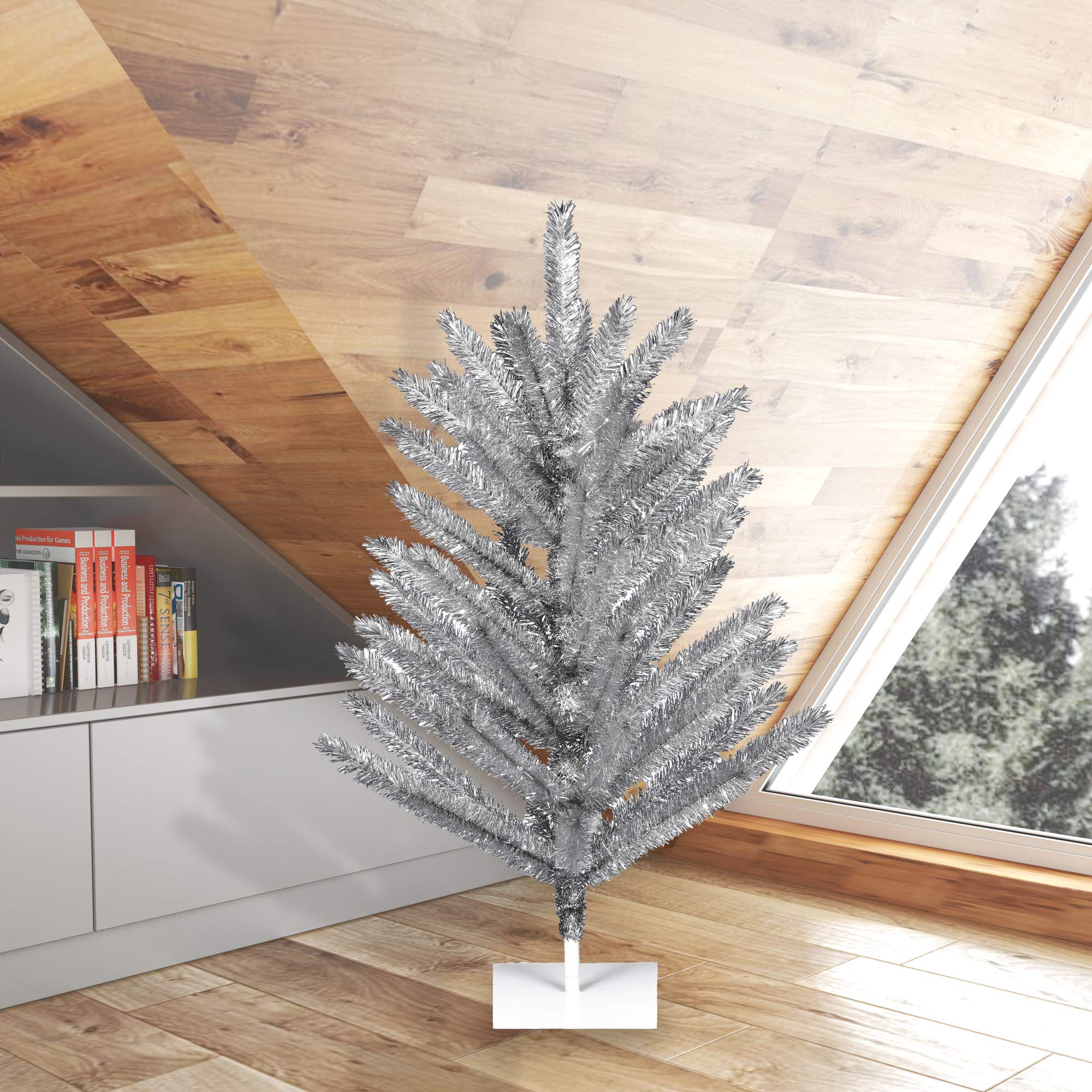 Aluminum christmas tree amazon Clearance
