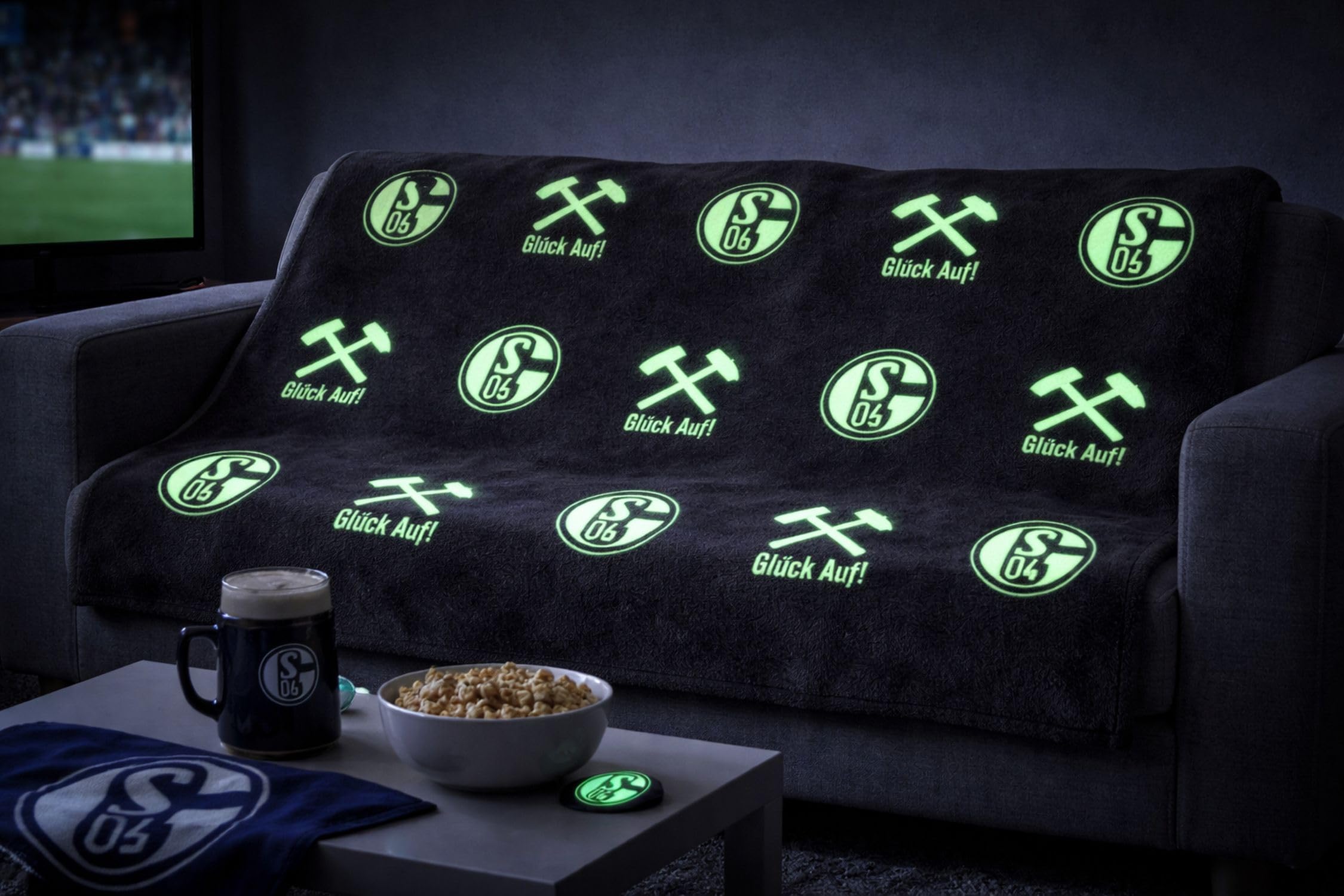 FC Schalke 04 Wohndecke Glow in The Dark