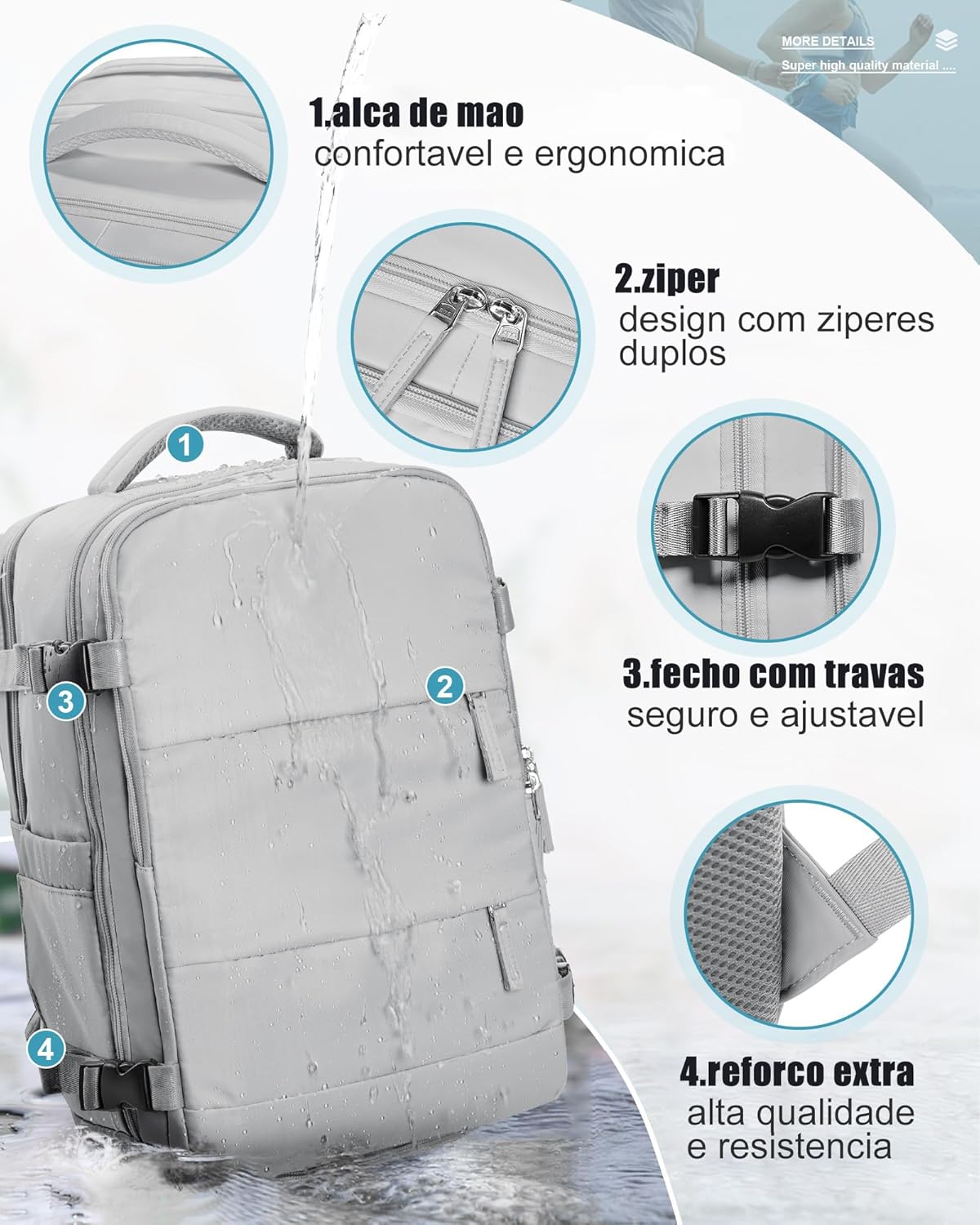 Mochila Executiva de Viagem Grande 40L Impermeável com Porta USB, Mochila Compartimento para Notebook, Mochila Feminina/Masculina Reforçada para Trabalho e viagem – VANOVA em promoção! Veja a oferta e mais achadinhos de Bolsas 2 Hoje é o melhor dia para comprar Mochila Executiva de Viagem Grande 40L Impermeável com Porta USB, Mochila Compartimento para Notebook, Mochila Feminina/Masculina Reforçada para Trabalho e viagem – VANOVA com aquele preço maroto! Promoção! Aproveite a oferta! 2