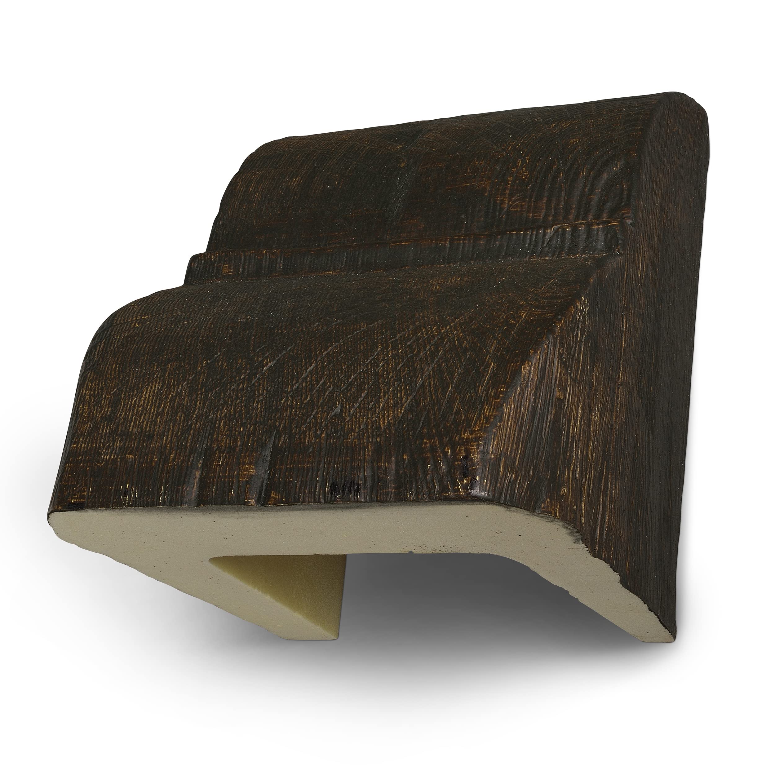 DECOSA Konsolen zu Balken Tirol, eiche dunkel, 20 x 13 cm und 19 x 17 cm, 4 Konsolen