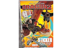 Bendon Publishing How to Train Your Dragon 2 Sticker Scene Plus Book to Color