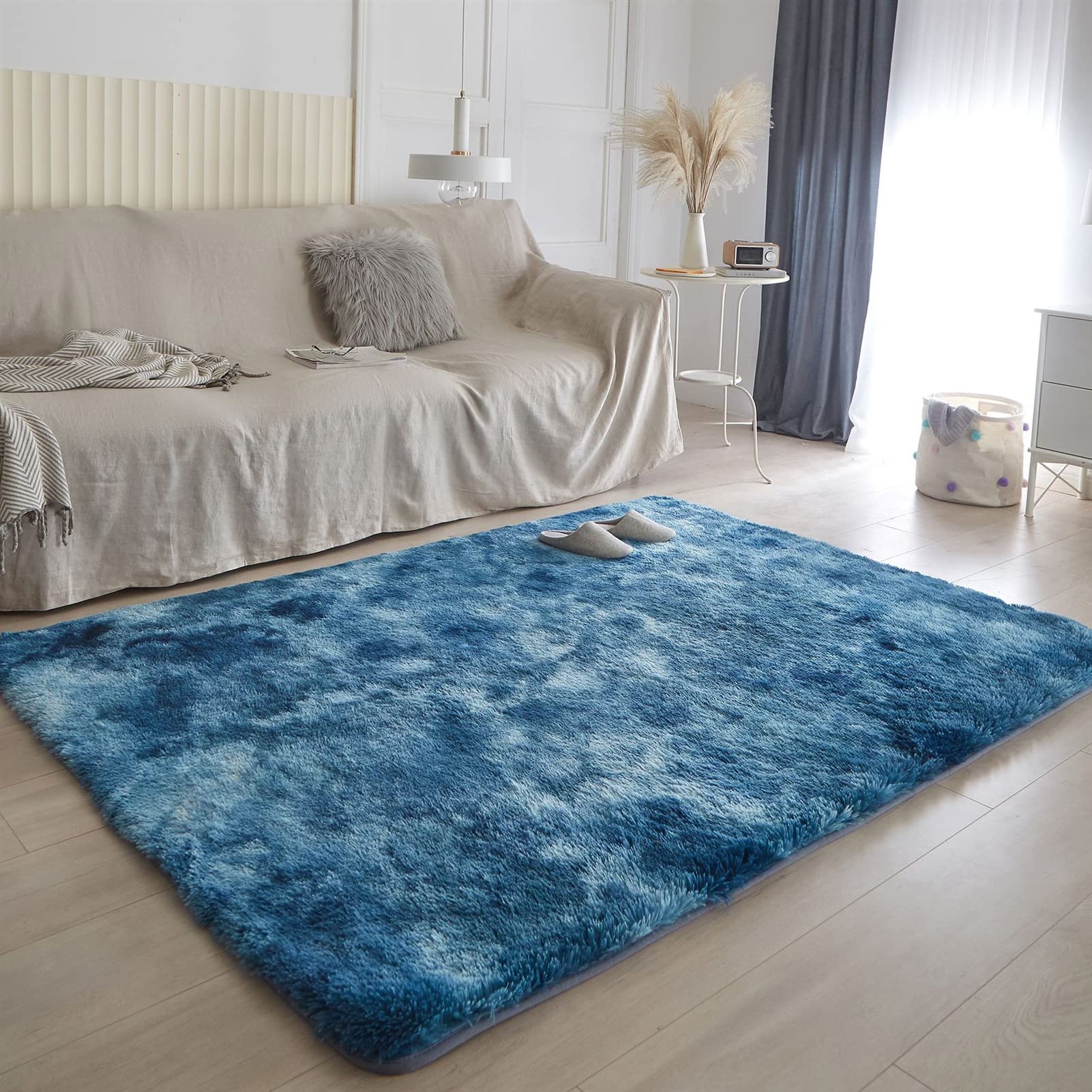 Lifup Soft Fluffy Modern Fuzzy Abstract Area Rug Cozy Plush Rectangle Rug Shaggy Carpet for Living Room Bedroom