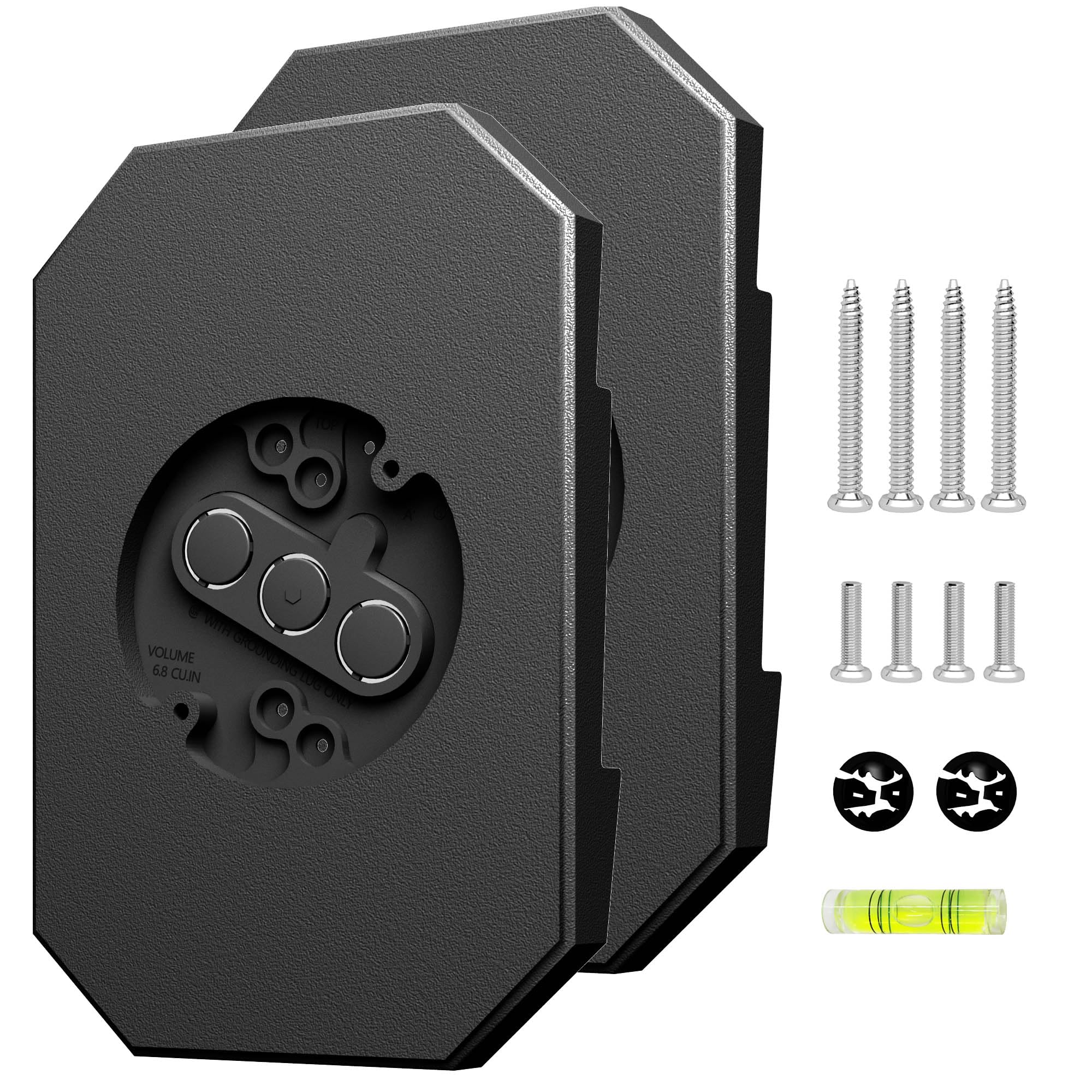 Yqwwda 2 Pack Siding Mounting Block for Light, Lamp Repair Kit with Built-in Electrical Box - Fits 1/2" Lap/Double 4" Vertical, Vinyl Siding Hooks for