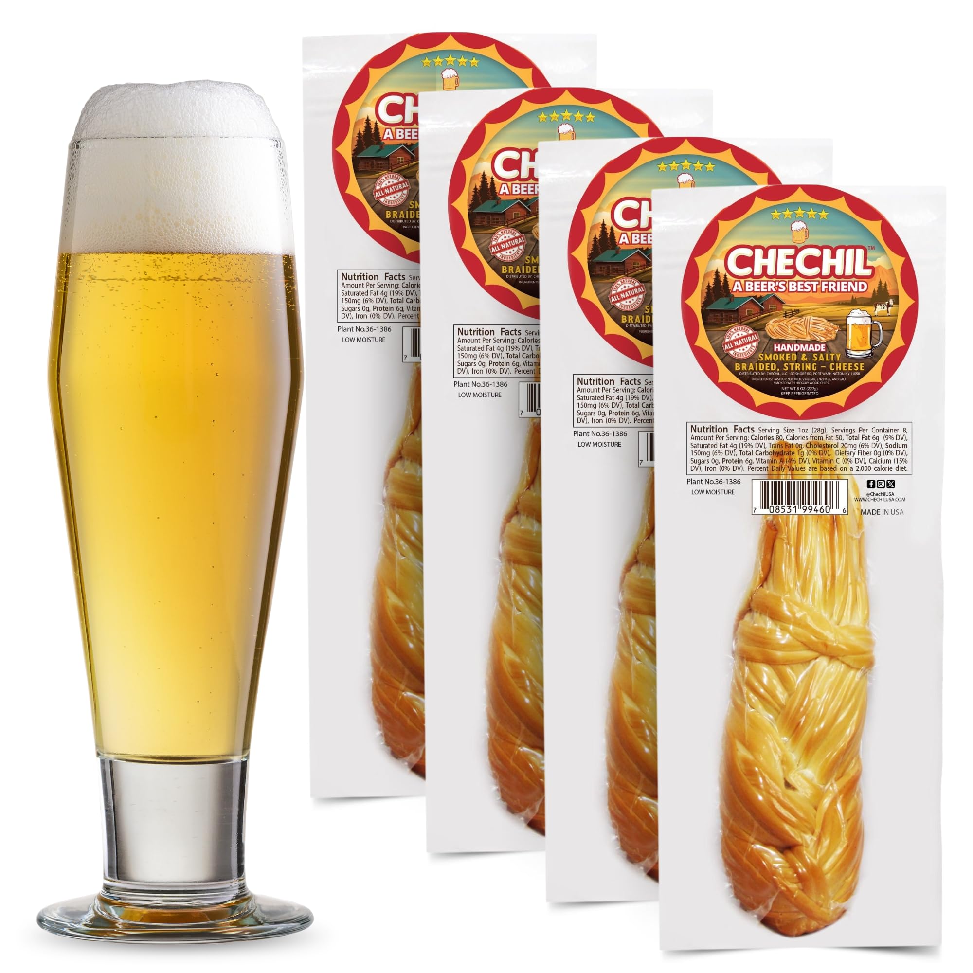Chechil Smoked & Salty Braided String-Cheese