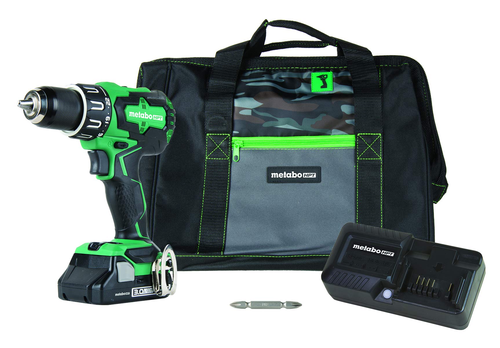 Metabo HPT 18V Cordless Driver Drill Kit | Includes 3.0 Ah Lithium Ion