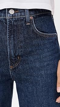 AGOLDE Women's Ren: High Rise Wide Leg Jeans, Echo, Blue, 23 AGOLDE Women's Ren: High Rise Wide Leg Jeans, Echo, Blue, 23