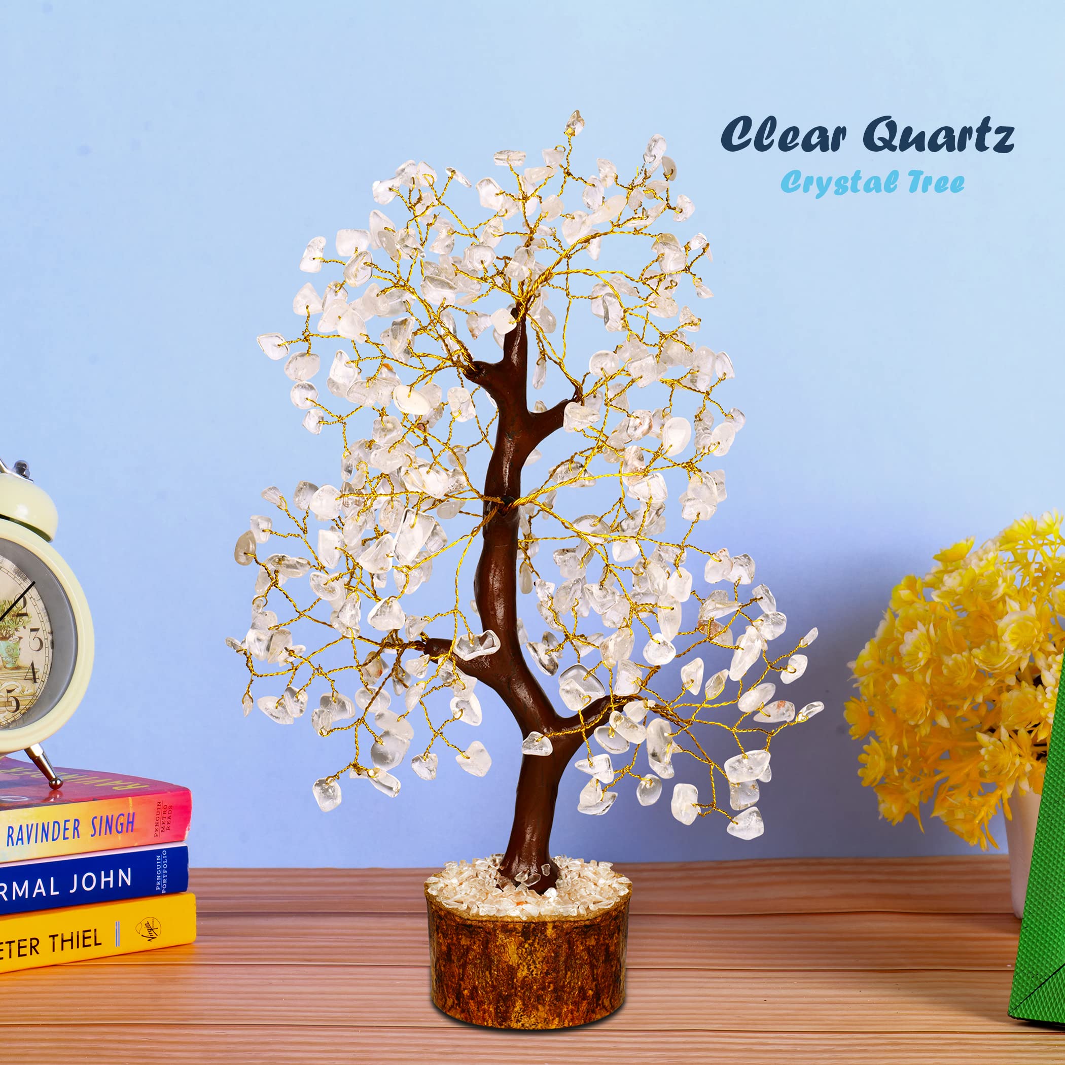 YATHABI Clear Quartz Crystal, Healing Crystal Tree, Stones and Crystals, Quartz Crystal, Spiritual Gifts for Women - Image 3
